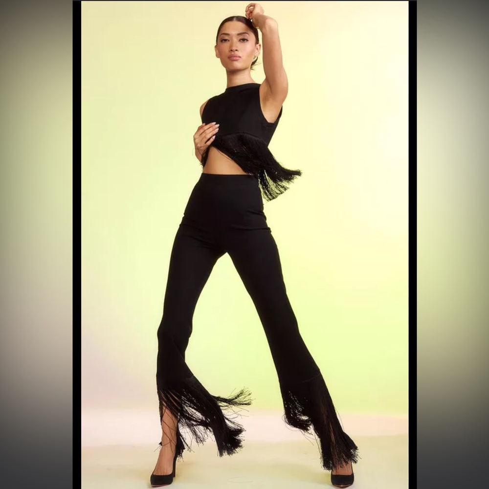 CYNTHIA ROWLEY Cleo Fringe Pants